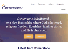 Tablet Screenshot of nhcornerstone.org